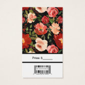 カスタムバラとバーコード価格ラベル (裏面)