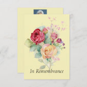 カスタムバラ園花 招待状 (正面/裏面)