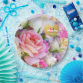 カスタムバラ紙プレート ペーパープレート (パーティー)