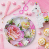 カスタムバラ紙プレート ペーパープレート (パーティー)