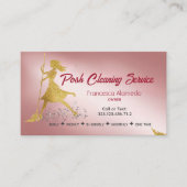 カスタムバラ金ゴールドエレガント洗浄 名刺 (正面)