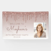 カスタムバラ金ゴールドグリッタードリップ30歳の誕生日 横断幕 (横)