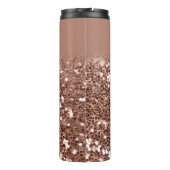 カスタムバラ金ゴールドグリッターモノグラム名 タンブラー (裏面)