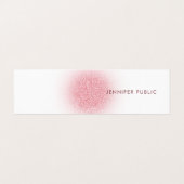 カスタムバラ金ゴールドグリッタールックエレガントモダン 名刺 (外部フラット)