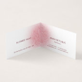 カスタムバラ金ゴールドグリッタールックエレガントモダン 名刺 (内部)