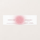 カスタムバラ金ゴールドグリッタールックエレガントモダン 名刺 (内部フラット)