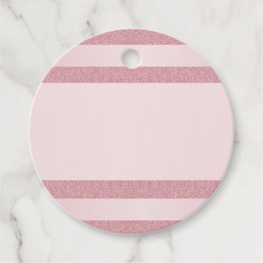 カスタムバラ金ゴールドグリッタールック空白のテンプレート フェイバータグ (正面)