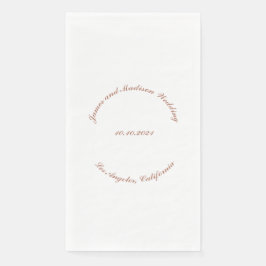 カスタムバラ金ゴールドスクリプト曲線名結婚の日付