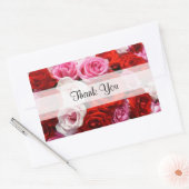 カスタムバラ 長方形シール (封筒)