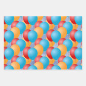 カスタムバルーンハッピーバースデー ラッピングペーパーシート (正面3)