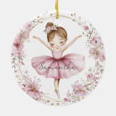 カスタムバレエダンサー セラミックオーナメント (裏面)