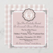 カスタムバレエ公演発表- 招待状 (正面/裏面)