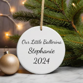 カスタムバレリナパーソナライズされたダンサー セラミックオーナメント