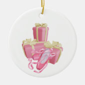 カスタムバレリナパーソナライズされたダンサー セラミックオーナメント (正面)