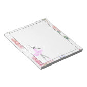 カスタムバレリナマデリン |バラ水の色縁ど ノートパッド (アングル)