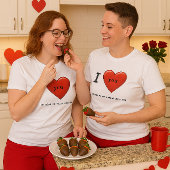 カスタムバレンタインがTシャツを愛 Tシャツ