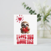 カスタムバレンタインのナマケモノ 愛してるよ、とろ〜んと楽しく シーズンカード (スタンド正面)