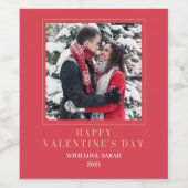 カスタムバレンタインのワインラベル ワインラベル (シングルラベル)