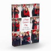 カスタムバレンタインデロマンチックなカップルのコラージュ フォトブロック (左)