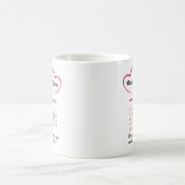 カスタムバレンタインデーのお祝い コーヒーマグカップ (中央)