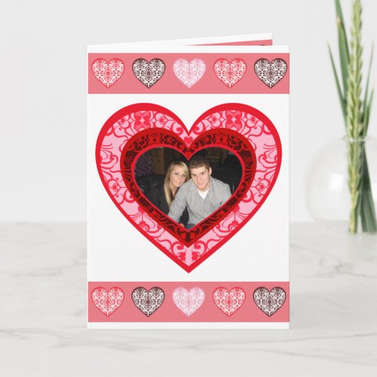 カスタムバレンタインデーのグリーティングカード シーズンカード (正面)