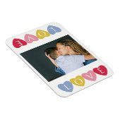 カスタムバレンタインデーのラブフォトコラージュ マグネット (右側)