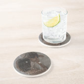 カスタムバレンタインデーのロマンチックなカップルの写真 コースター (側面)