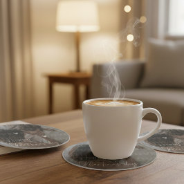 カスタムバレンタインデーのロマンチックなカップルの写真 コースター