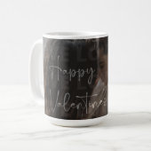 カスタムバレンタインデーのロマンチックなカップルの写真 コーヒーマグカップ (正面左)