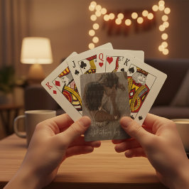 カスタムバレンタインデーのロマンチックなカップルの写真 トランプ