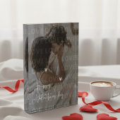 カスタムバレンタインデーのロマンチックなカップルの写真 フォトブロック