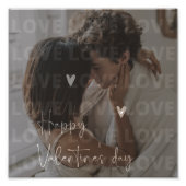 カスタムバレンタインデーのロマンチックなカップルの写真 フォトプリント            (正面)