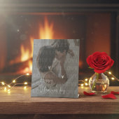 カスタムバレンタインデーのロマンチックなカップルの写真 台座サイン