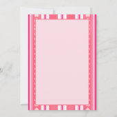 カスタムバレンタインデーストライプズのホリデーカード シーズンカード (裏面)