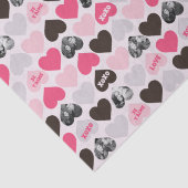 カスタムバレンタインデーハートコラージュ 薄葉紙 (詳細)