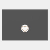 カスタムバレンタインデーラッピング紙 ラッピングペーパーシート (正面2)