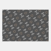 カスタムバレンタインデーラッピング紙 ラッピングペーパーシート (正面)