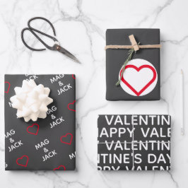 カスタムバレンタインデーラッピング紙 ラッピングペーパーシート
