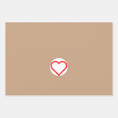 カスタムバレンタインデーラッピング紙 ラッピングペーパーシート (正面2)