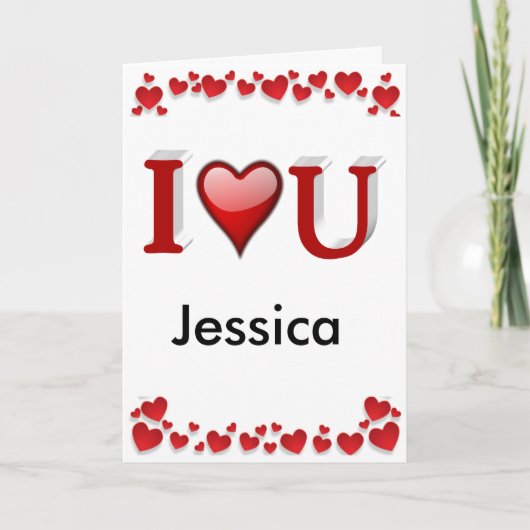 カスタムバレンタインデー ラブ カード (正面)