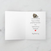 カスタムバレンタインラブハートグリズリーベア動物 シーズンカード (内部)