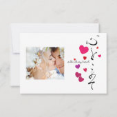 カスタムバレンタイン:私のすべてのハート 招待状 (正面)