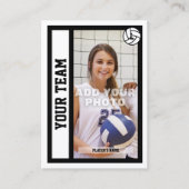 カスタムバレーボールのトレーディングカード（白） コーリングカード (正面)