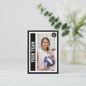 カスタムバレーボールのトレーディングカード（黒） コーリングカード (スタンド正面)