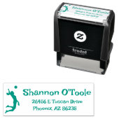 カスタムバレーボールパーソナライズされたのラバースタンプの作成 セルフインキングスタンプ (インサイチュ)