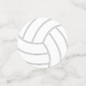 カスタムバレーボールパーティーテーブル紙吹雪 コンフェッティ (スモール正面)