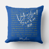 カスタムバレーボール上級やる気を起こさせるタイポグラフィ クッション (正面)