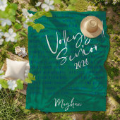 カスタムバレーボール上級やる気を起こさせるタイポグラフィ フリースブランケット