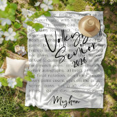 カスタムバレーボール上級やる気を起こさせるタイポグラフィ フリースブランケット