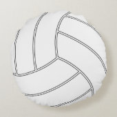 カスタムバレーボール丸化粧装飾用クッション ラウンドクッション (裏面)